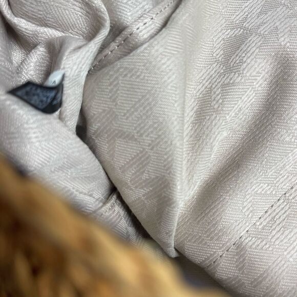 Michael Kors Naomi large tan straw crochet tote bag white leather flop &… - Picture 13 of 13